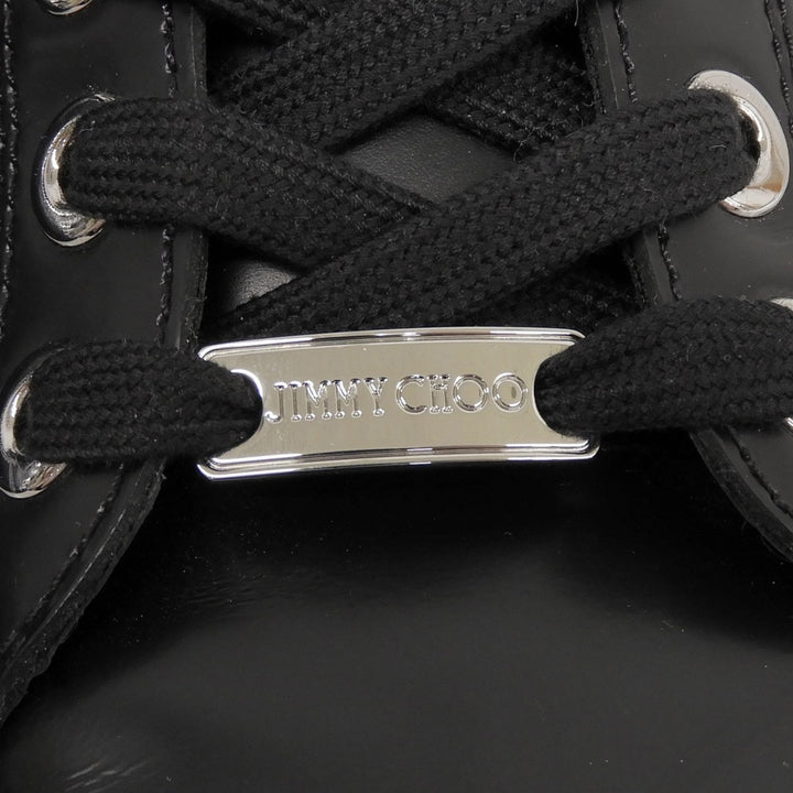 Great JIMMY CHOO sneakers Colt black leather mens 42