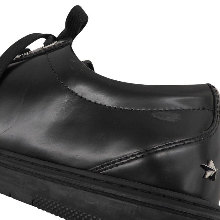 Great JIMMY CHOO sneakers Colt black leather mens 42