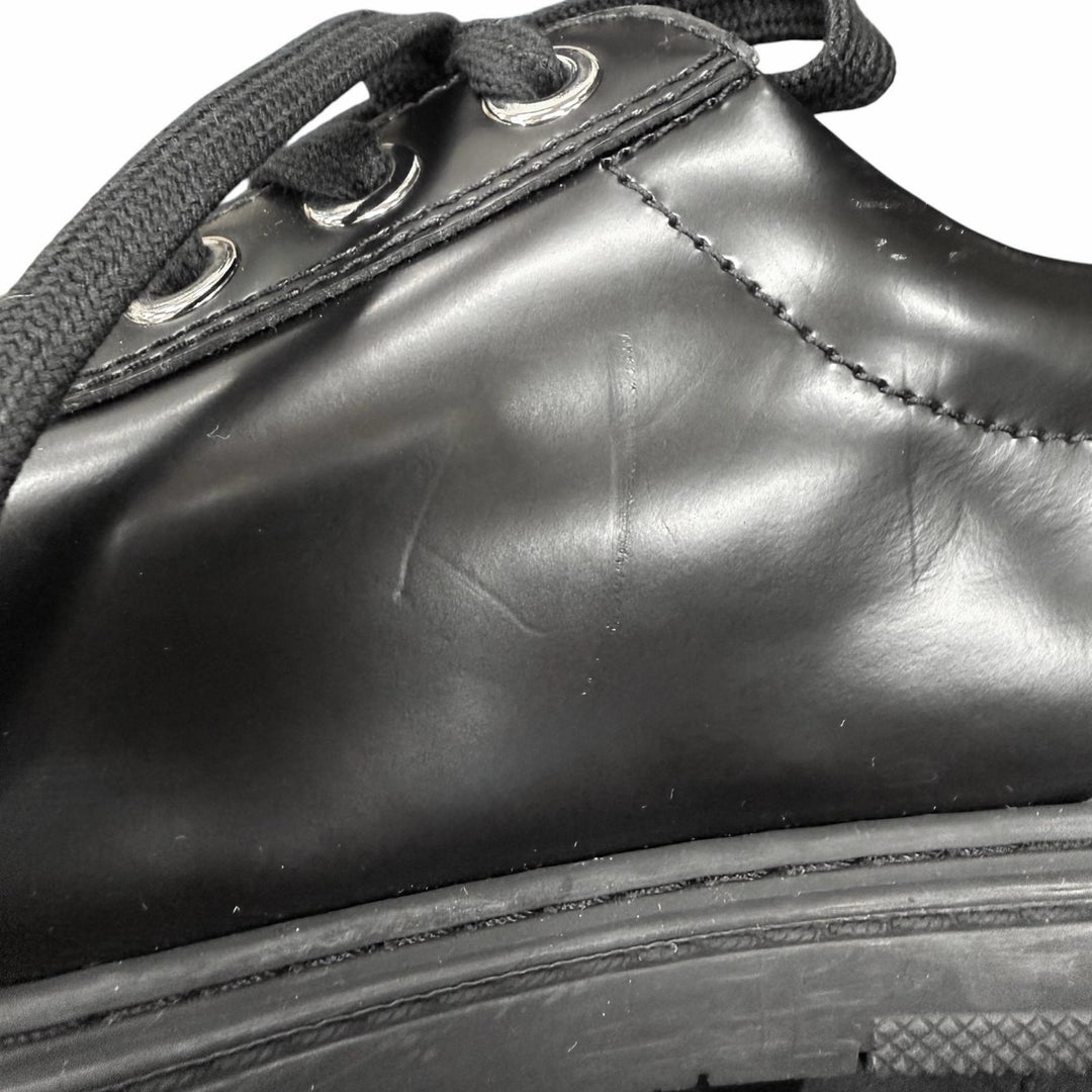 Great JIMMY CHOO sneakers Colt black leather mens 42