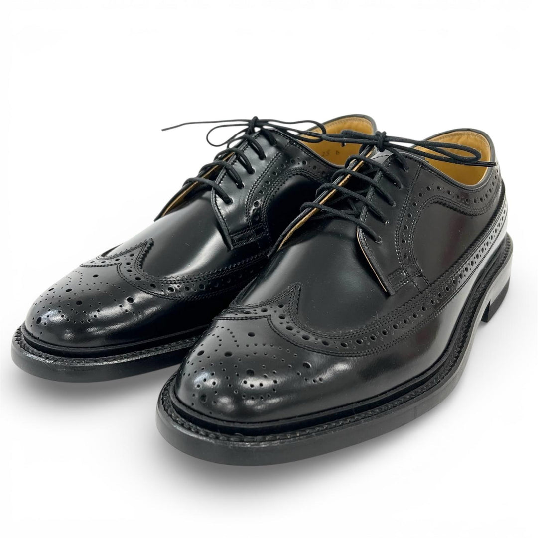 Pristine REGAL Leather shoes Wing tip black leather mens 25