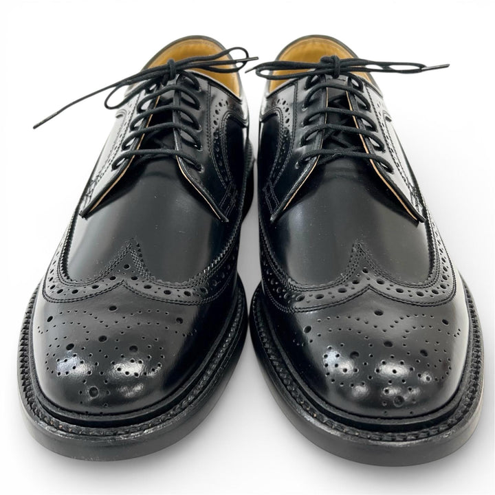Pristine REGAL Leather shoes Wing tip black leather mens 25