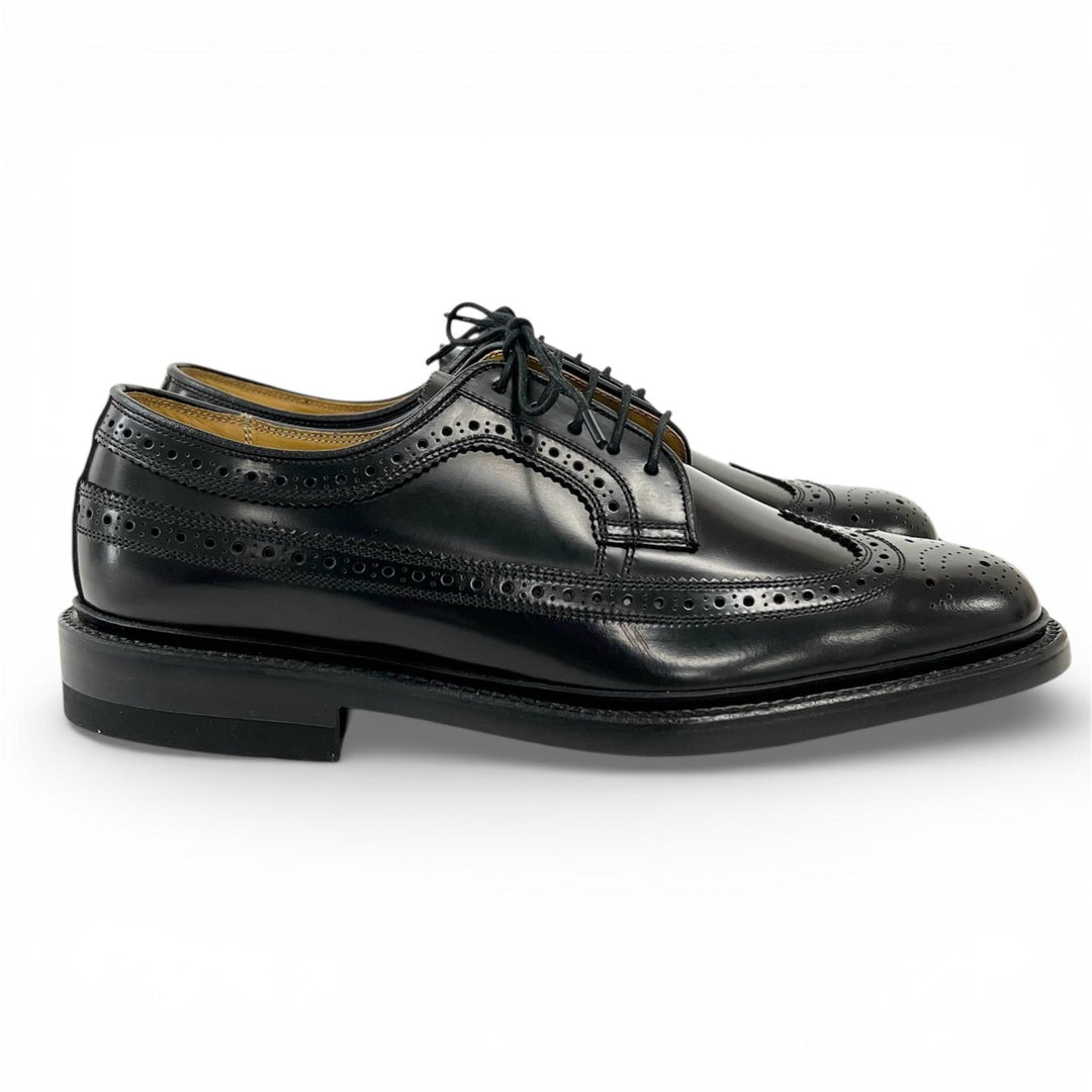 Pristine REGAL Leather shoes Wing tip black leather mens 25