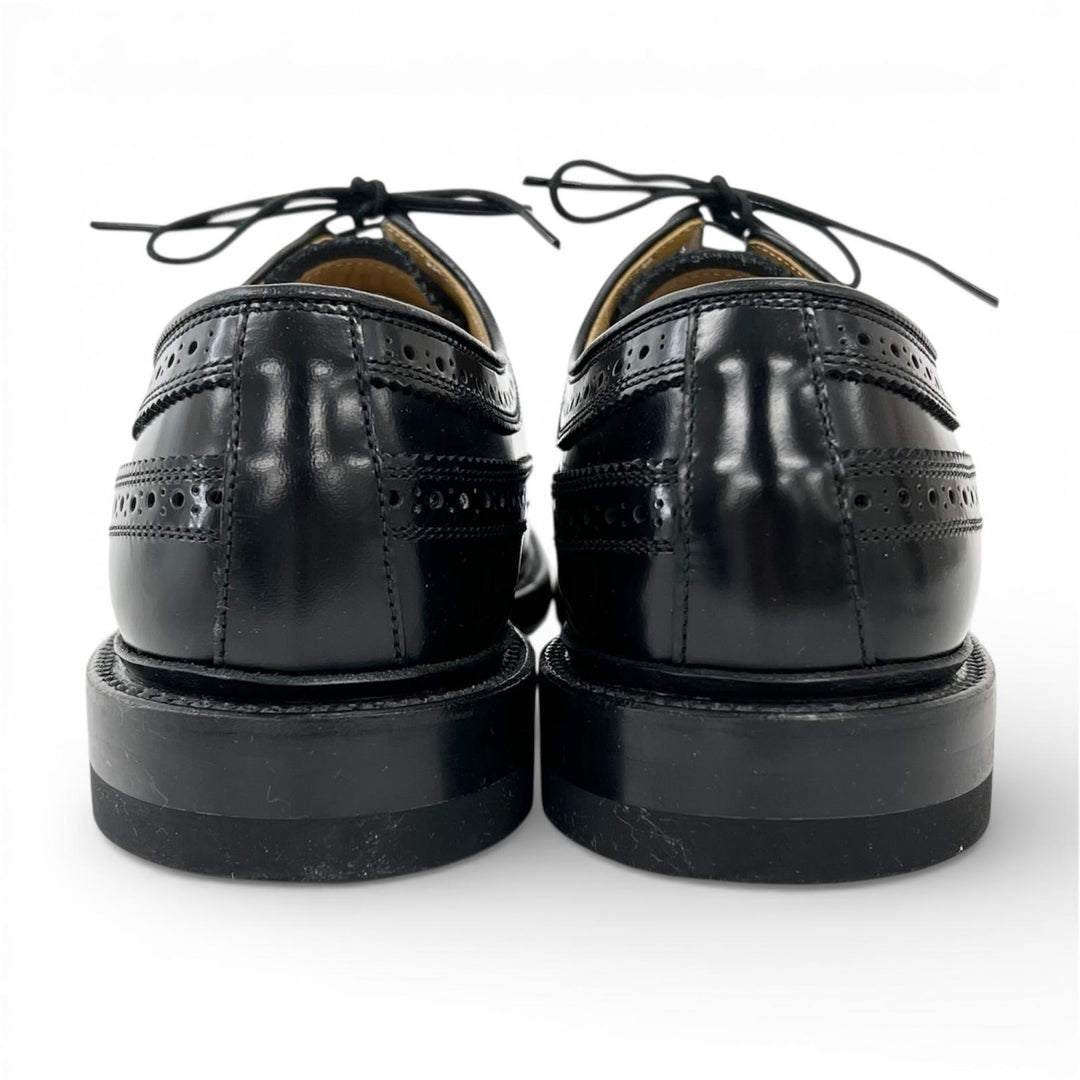 Pristine REGAL Leather shoes Wing tip black leather mens 25
