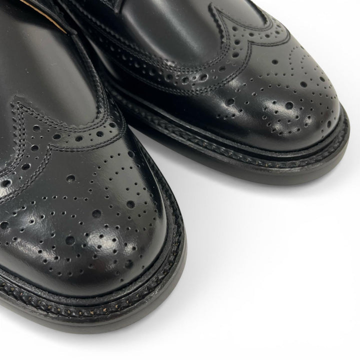 Pristine REGAL Leather shoes Wing tip black leather mens 25