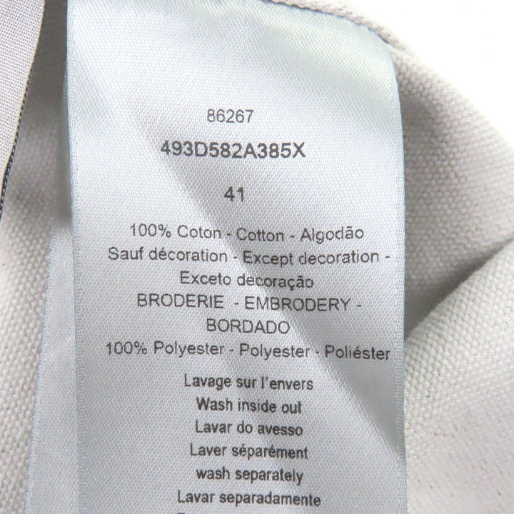 Pristine DIOR STONE ISLAND Long sleeve shirt Logo Embroidery Oversized gray