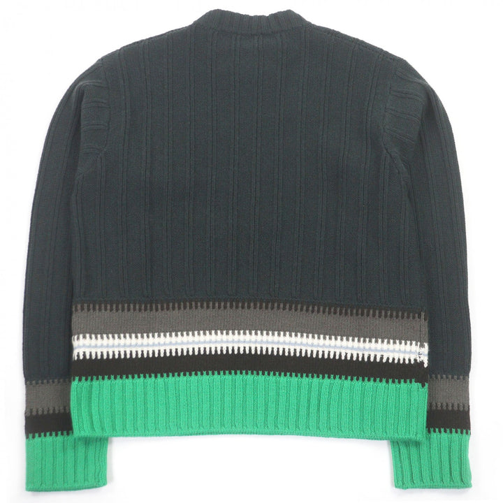 Pristine HERMES knit Long sleeve Green system wool mens S