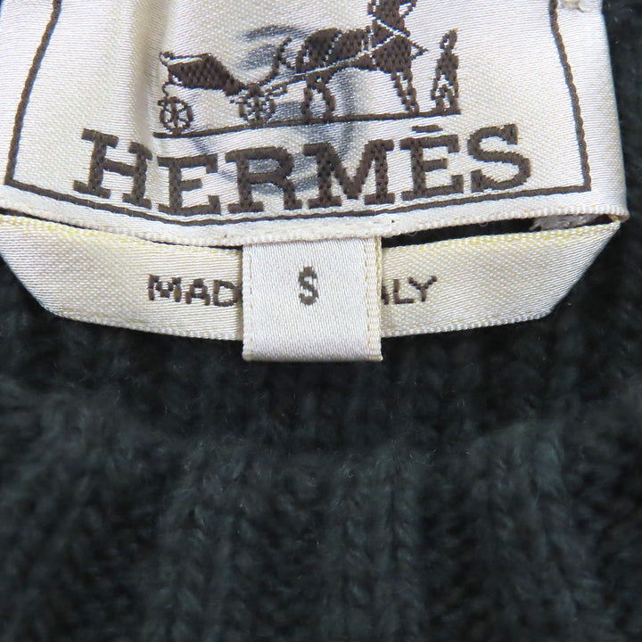 Pristine HERMES knit Long sleeve Green system wool mens S