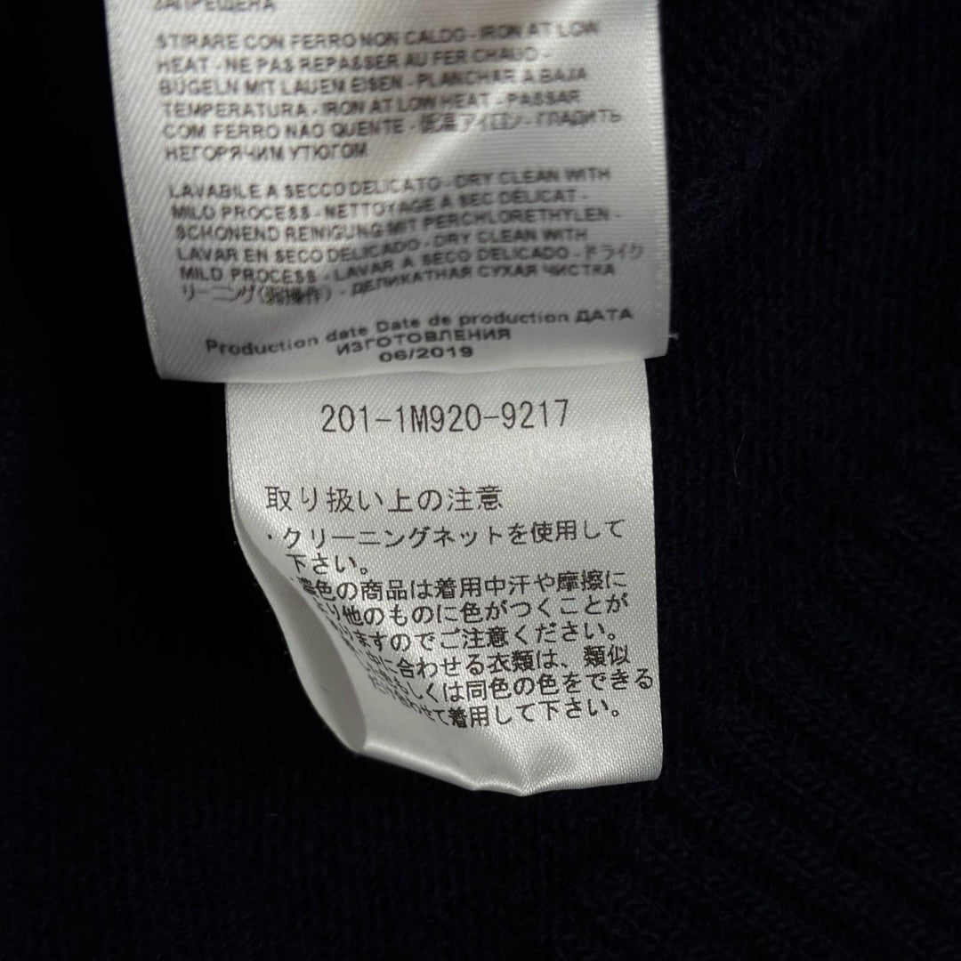 Great ETRO knit Distressed Long Sleeve Navy wool Women S