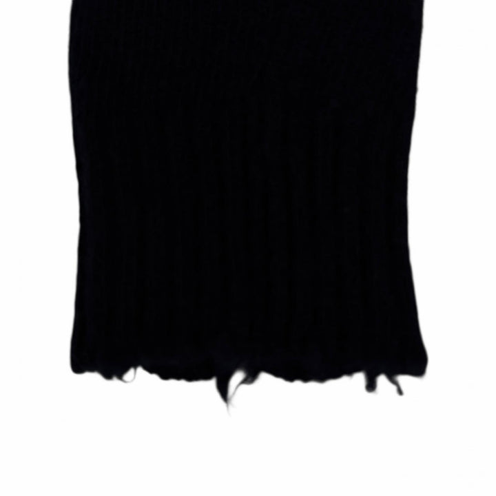 Great ETRO knit Distressed Long Sleeve Navy wool Women S
