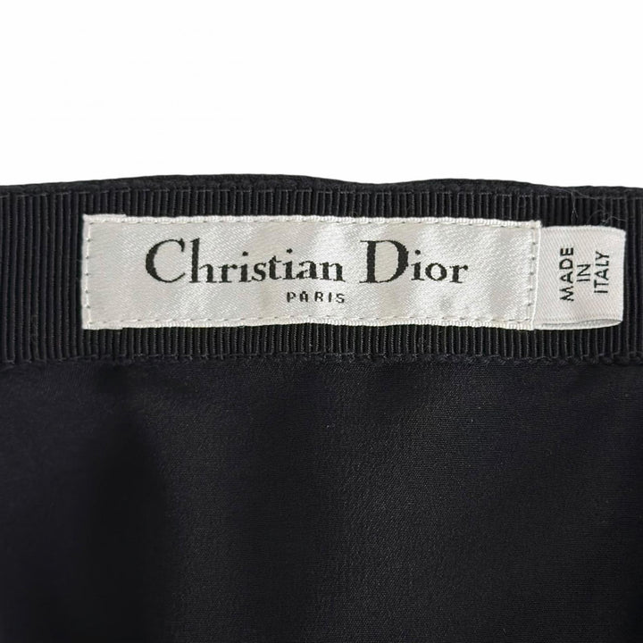 Great Christian Dior Mini skirt black wool Women 40 111J30A1166