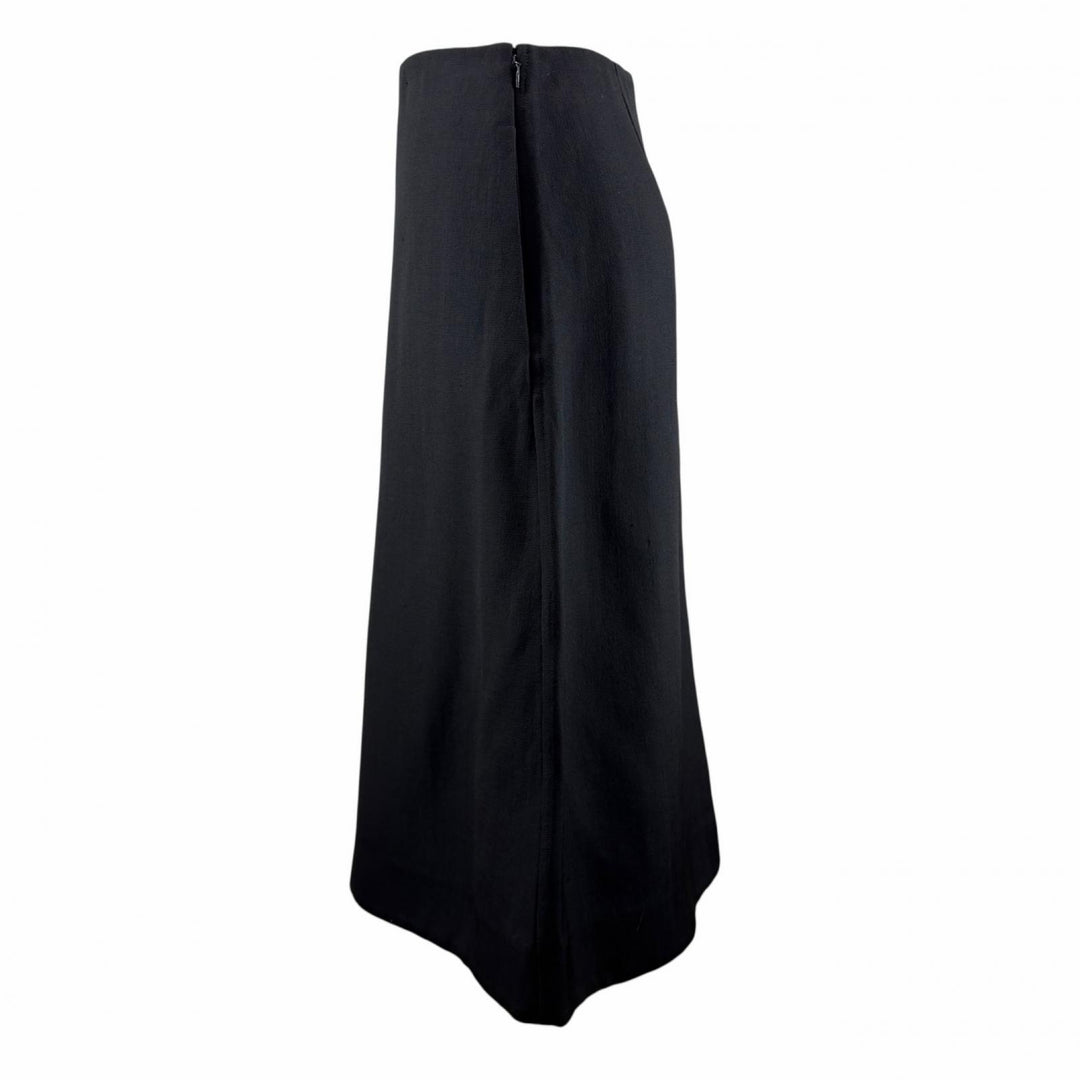Excellent JIL SANDER skirt Midi black Rayon Women 34 J01MA0103