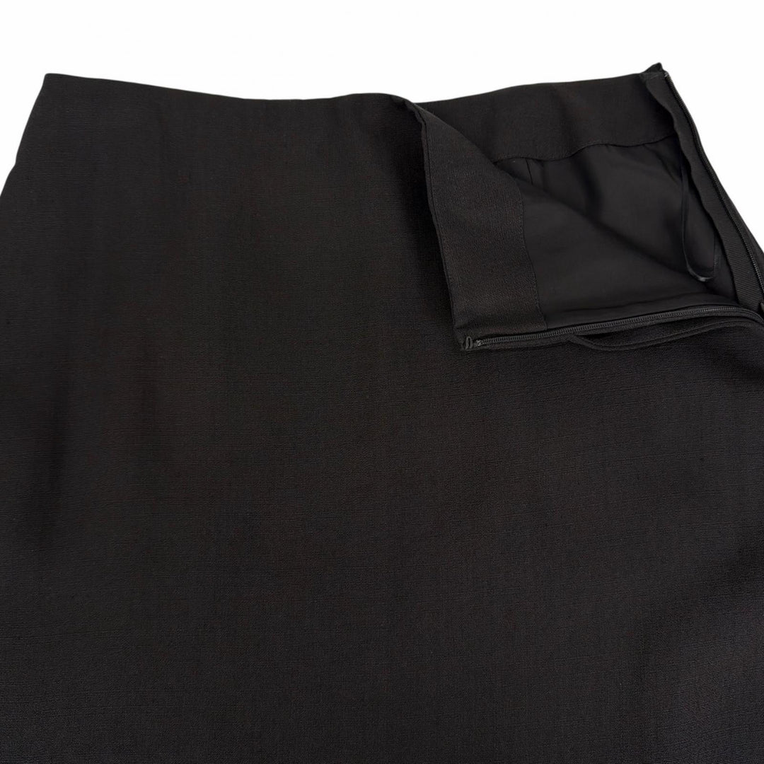 Excellent JIL SANDER skirt Midi black Rayon Women 34 J01MA0103