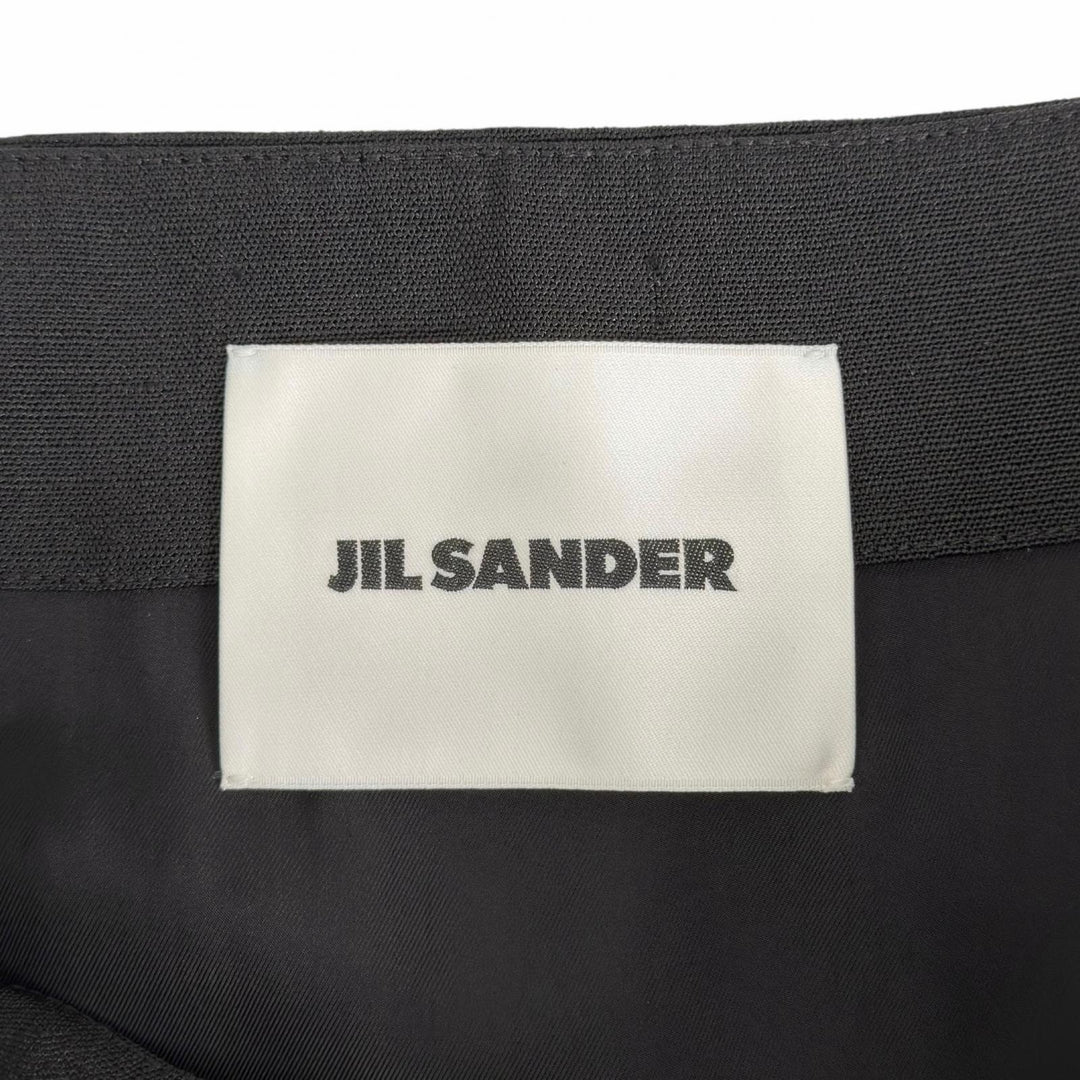 Excellent JIL SANDER skirt Midi black Rayon Women 34 J01MA0103