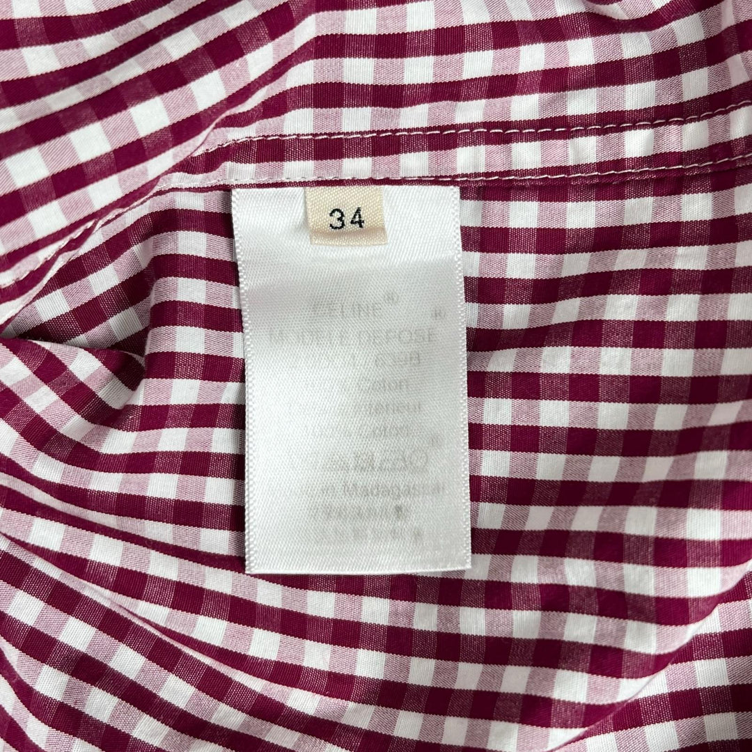 Great CELINE Long sleeve shirt Purple cotton Women 34