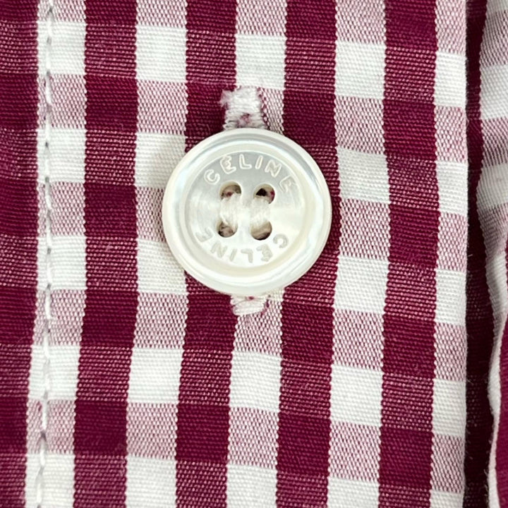Great CELINE Long sleeve shirt Purple cotton Women 34