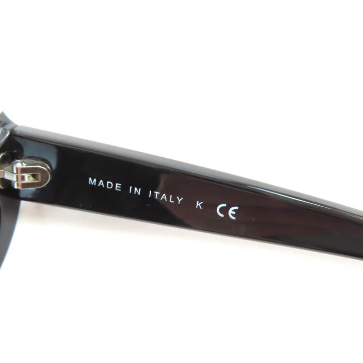 Great CHANEL sunglasses Logo with fake pearls black plastic Women 6038-H