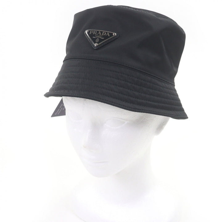 Pristine PRADA hat Triangle logo triangular plate Re-Nylon bucket
