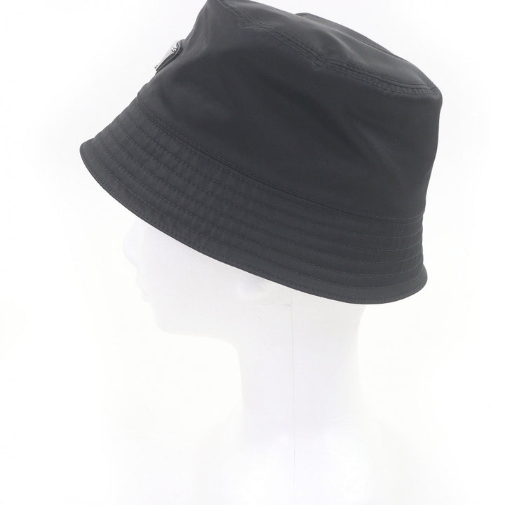 Pristine PRADA hat Triangle logo triangular plate Re-Nylon bucket