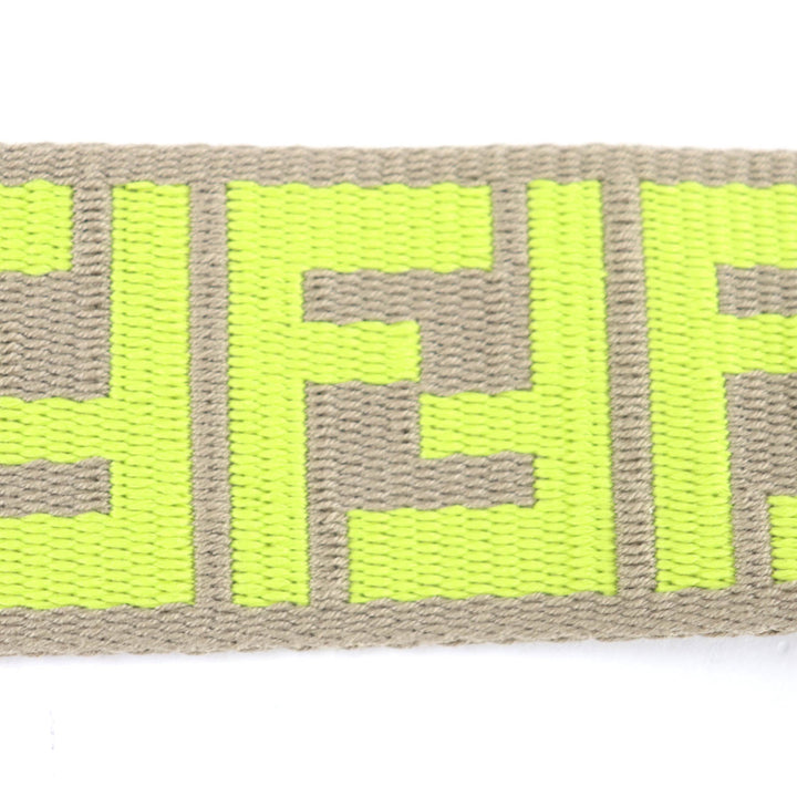 Excellent FENDI Shoulder strap Strap you Zucca Pattern Gurege canvas 8AV134