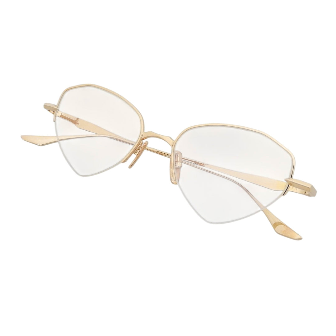 Pristine DITA Glasses LUNARI Geometric frame gold Women DTX193-A-02