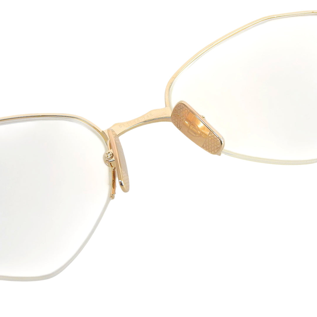 Pristine DITA Glasses LUNARI Geometric frame gold Women DTX193-A-02
