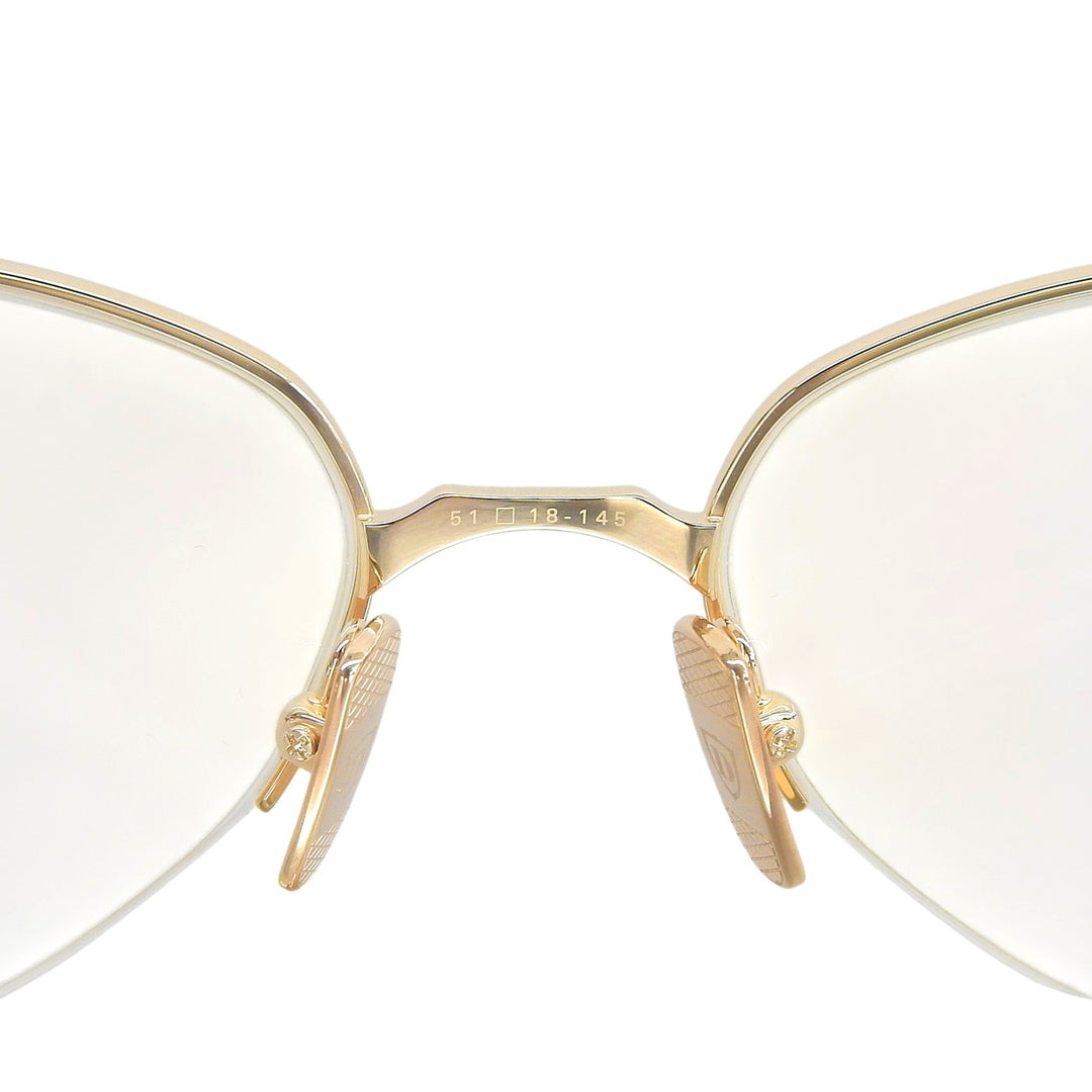 Pristine DITA Glasses LUNARI Geometric frame gold Women DTX193-A-02