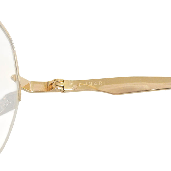 Pristine DITA Glasses LUNARI Geometric frame gold Women DTX193-A-02