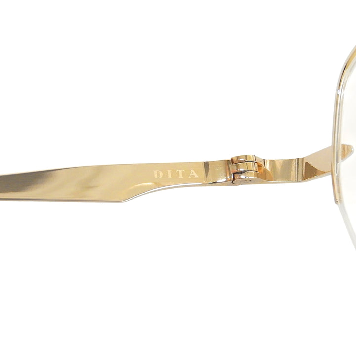 Pristine DITA Glasses LUNARI Geometric frame gold Women DTX193-A-02