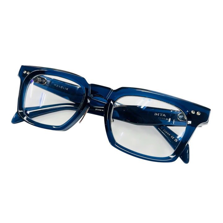 Pristine DITA Glasses MONOLIX Asian Fit Clear blue mens DTX750
