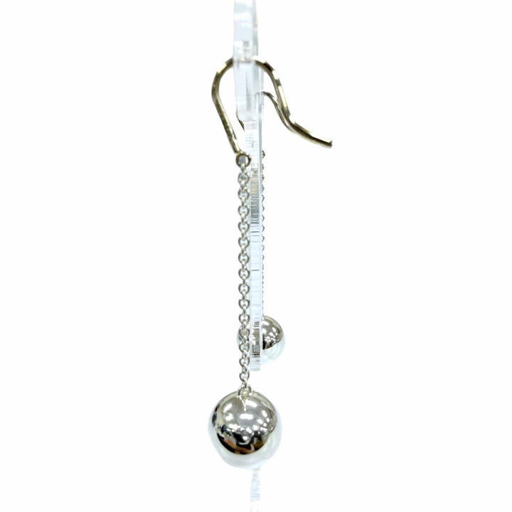 Great TIFFANY&Co. Pierce Ball hook drop earrings Silver AG925 Women