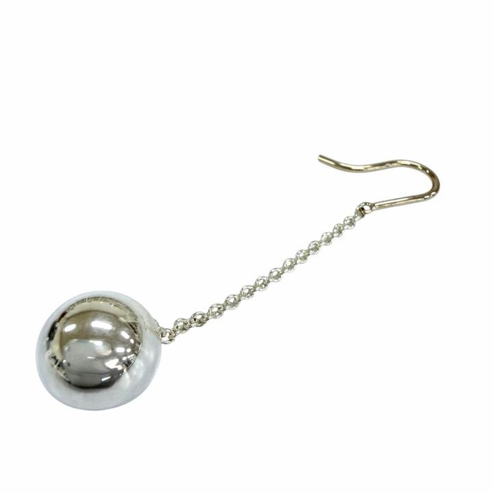 Great TIFFANY&Co. Pierce Ball hook drop earrings Silver AG925 Women