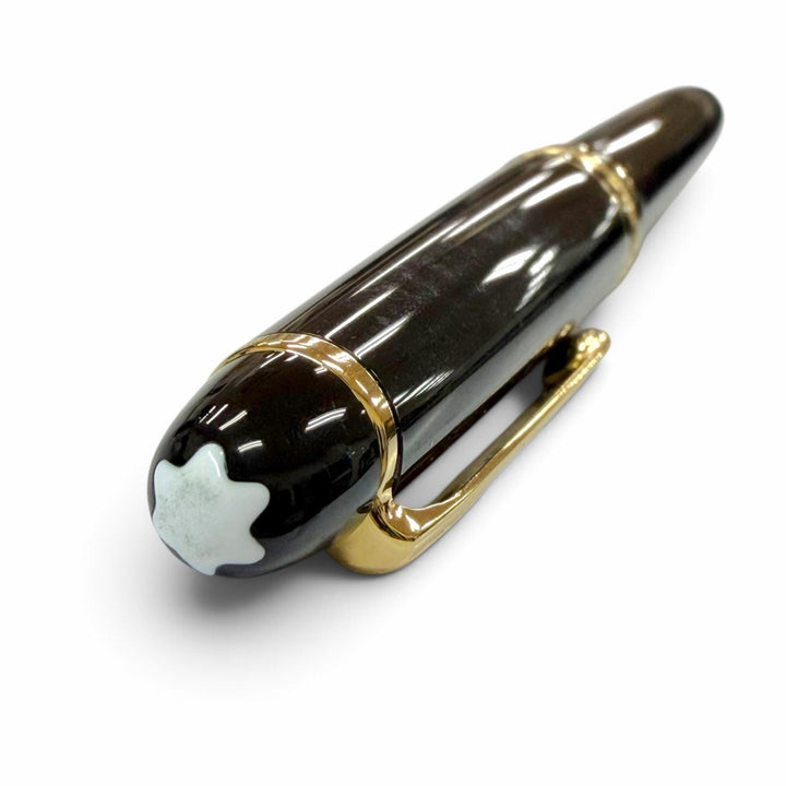 Great MONTBLANC fountain pen Meisterstück 145 Classic white star black 14K mens