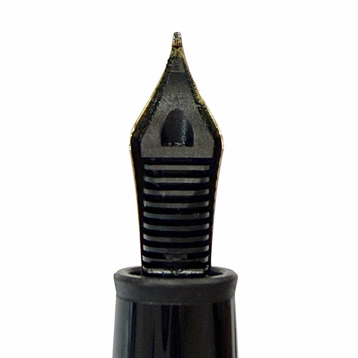 Great MONTBLANC fountain pen Meisterstück 145 Classic white star black 14K mens