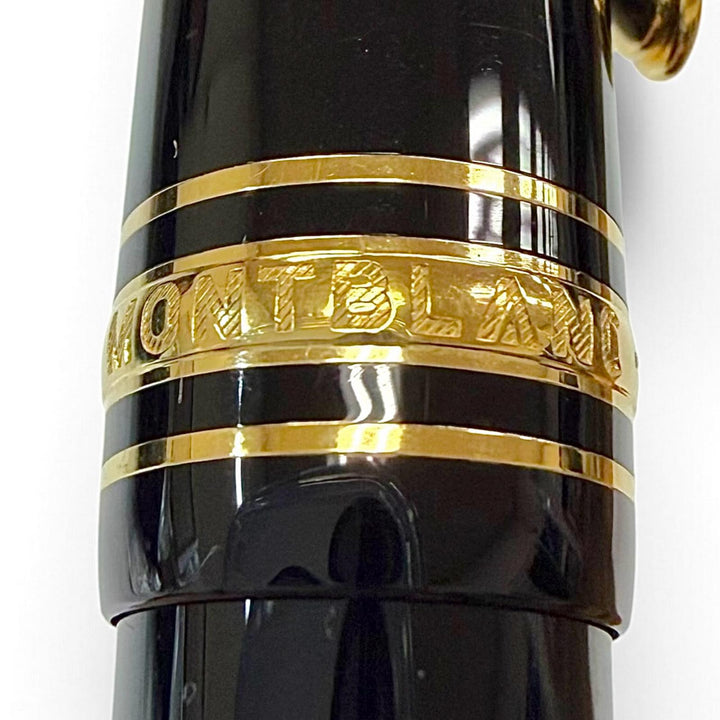 Great MONTBLANC fountain pen Meisterstück 145 Classic white star black 14K mens