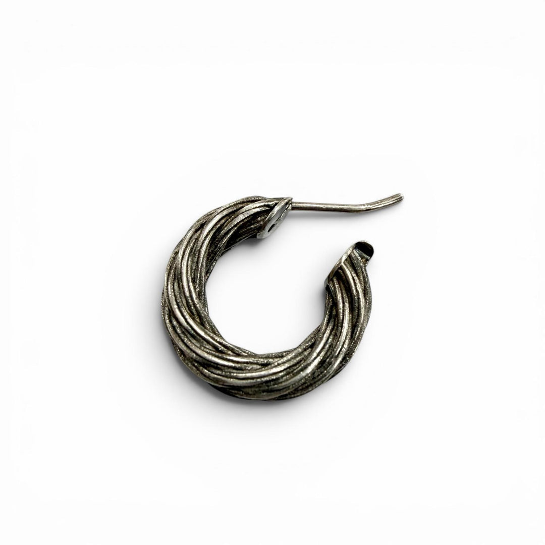Great BOTTEGAVENETA Pierce Twist hoop earrings (for both ears) Silver AG925 mens