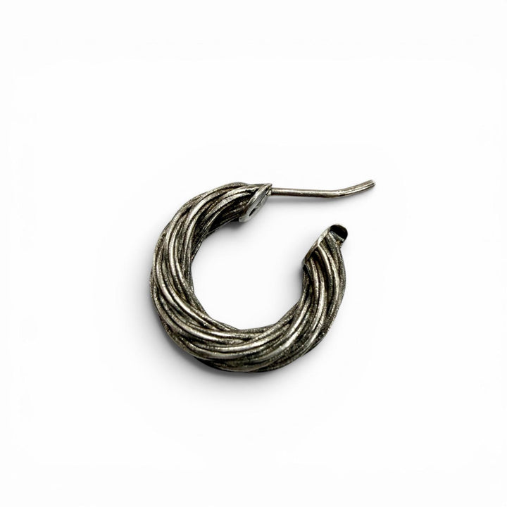 Great BOTTEGAVENETA Pierce Twist hoop earrings (for both ears) Silver AG925 mens