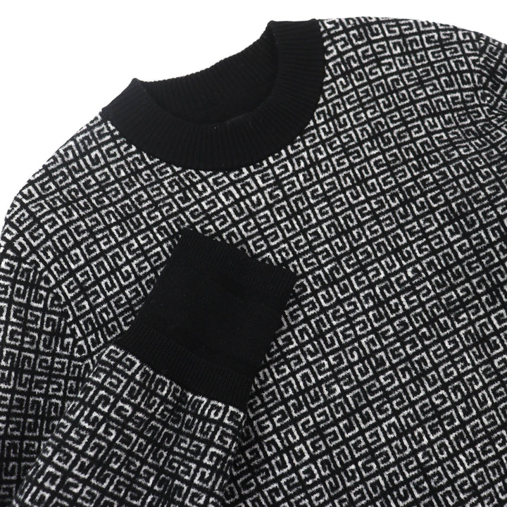 Great GIVENCHY 4G logo all-over long-sleeved knit sweater wool S BM90H84Y9F
