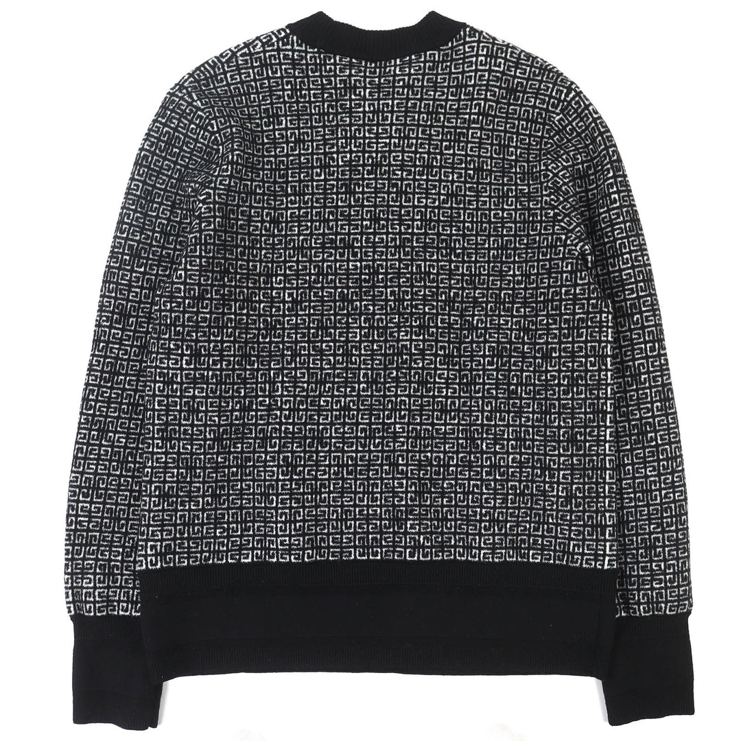 Great GIVENCHY 4G logo all-over long-sleeved knit sweater wool S BM90H84Y9F