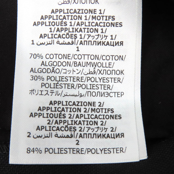 Excellent GUCCI Logo patch pleated single-breasted pants slacks blacK 44 751787
