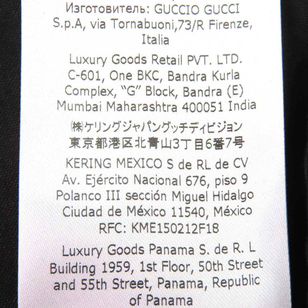 Excellent GUCCI Logo patch pleated single-breasted pants slacks blacK 44 751787