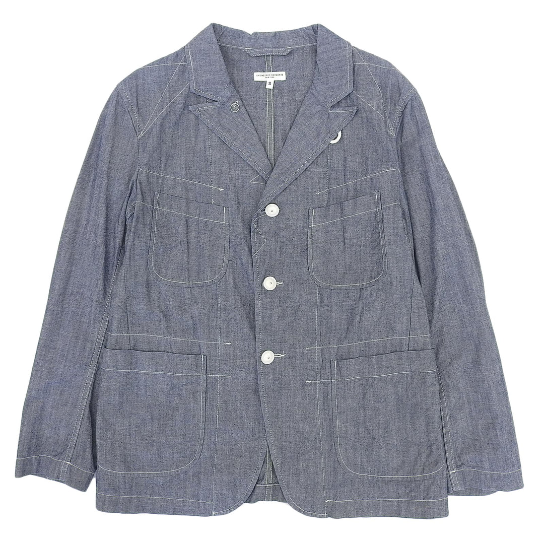 Great Engineered Garments tailored jacket Bedford Jacket Blue cotton mens S