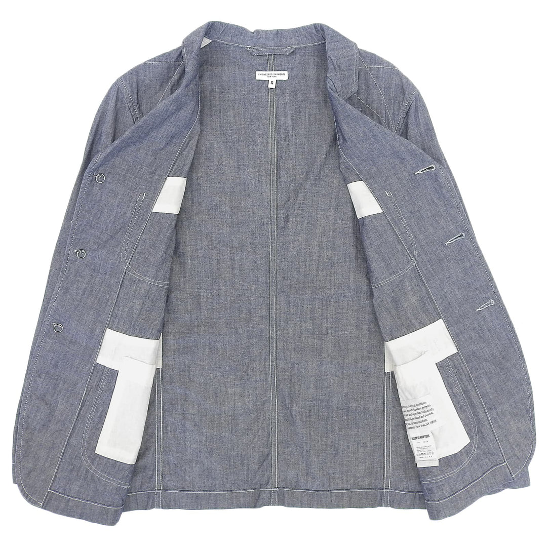 Great Engineered Garments tailored jacket Bedford Jacket Blue cotton mens S