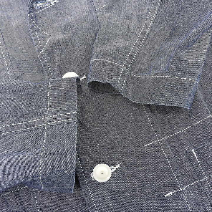 Great Engineered Garments tailored jacket Bedford Jacket Blue cotton mens S