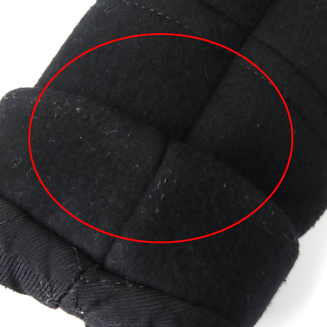 Great BALMAIN Emblem Button Padded Hooded P-Coat black wool mens 44 W5HT862D162