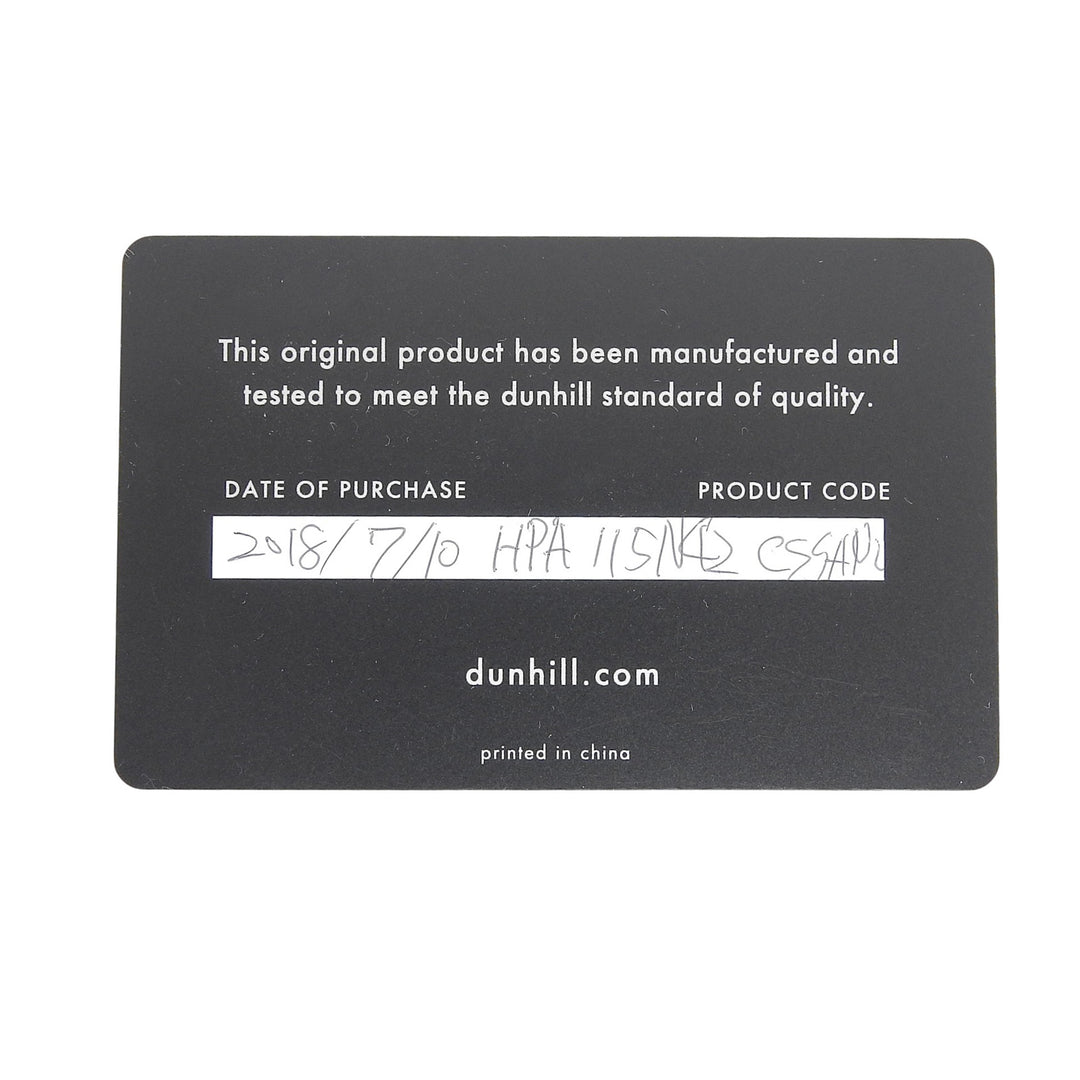 Pristine Dunhill belt Logo Buckle Leather Navy leather mens