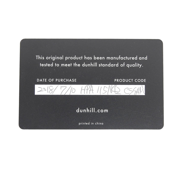 Pristine Dunhill belt Logo Buckle Leather Navy leather mens