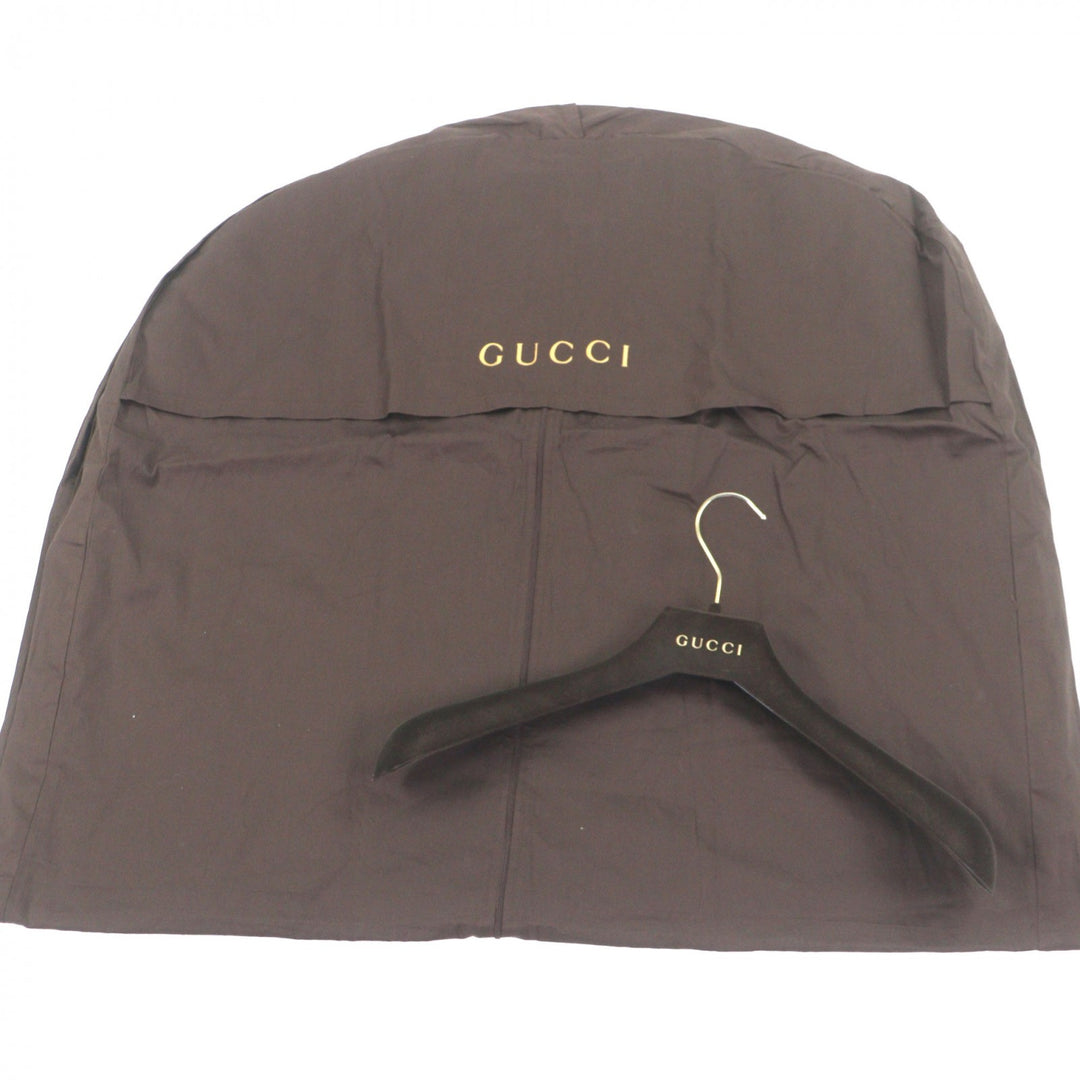 Excellent GUCCI Blouson Shelly Line Web Line Tom Ford black leather mens 48
