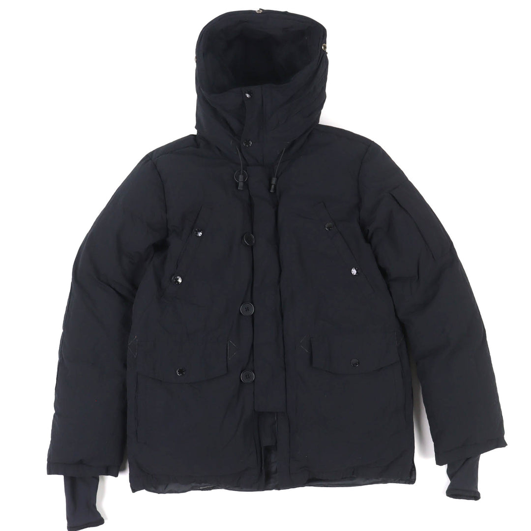 Great DENHAM MINOTAUR Down jacket hooded zip up black mens XS