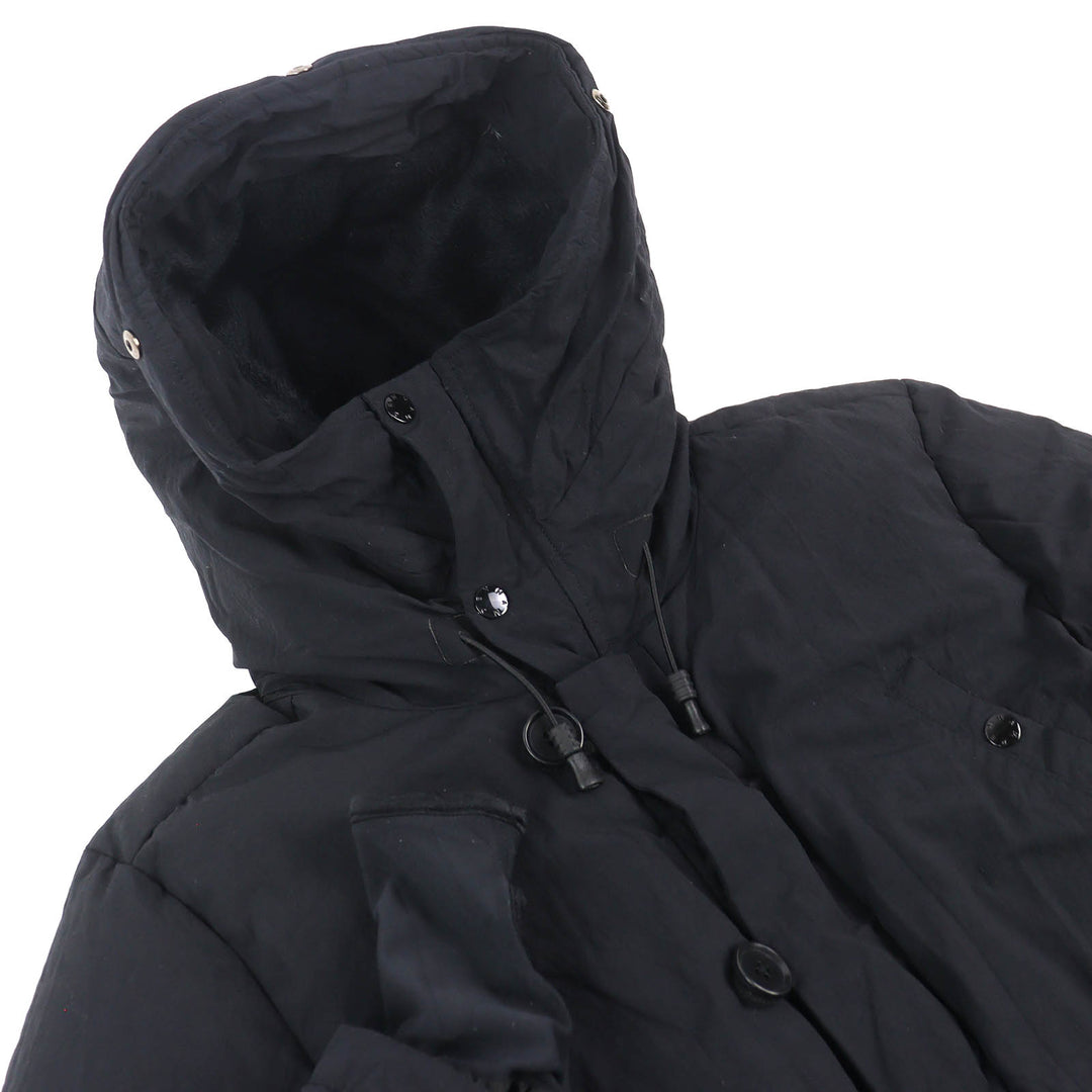 Great DENHAM MINOTAUR Down jacket hooded zip up black mens XS
