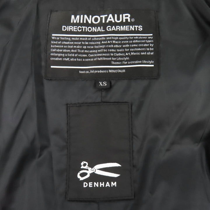 Great DENHAM MINOTAUR Down jacket hooded zip up black mens XS
